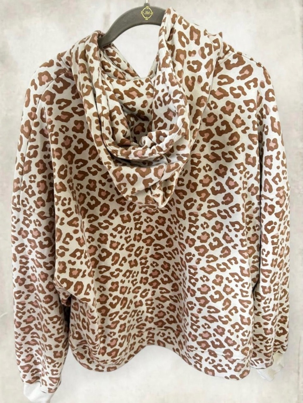 Ugg Women's Kes Leopard Print Fleece Pullover Hoodie View 4